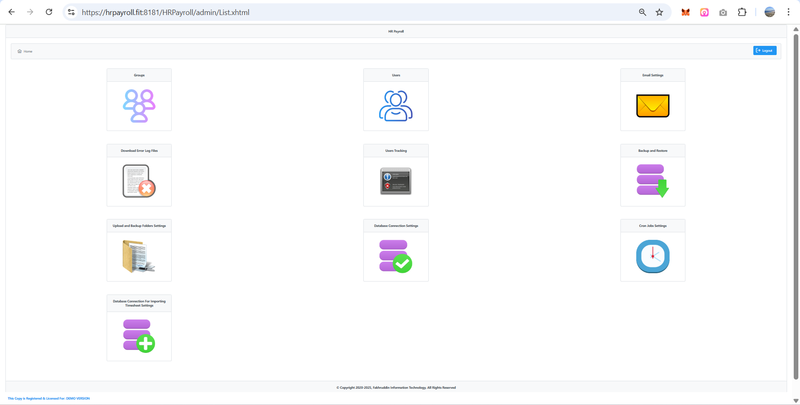 HR Payroll : Admin Room